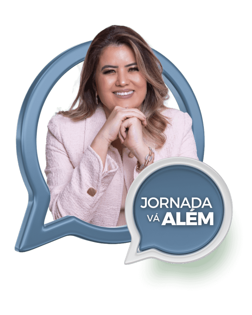 Elaine Asato promovendo a Jornada Vá Além, programa de superação e desenvolvimento pessoal